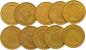 Preview: 20 Franken Gold Helvetia, Lot mit 10 Stück, diverse Jahrgänge