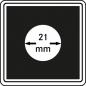 Preview: Münzenkapsel "Carrée" 21 mm | 4er Pack