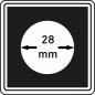 Preview: Münzenkapsel "Carrée" 28 mm | 4er Pack