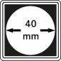 Preview: Münzenkapsel "Carrée" 40 mm | 4er Pack