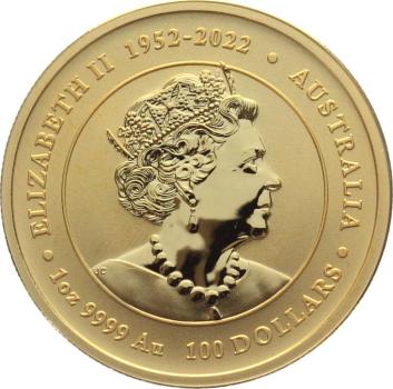 Preview: Australien 100 Dollar 2024 – Jahr des Drachen – 1 Unze Feingold