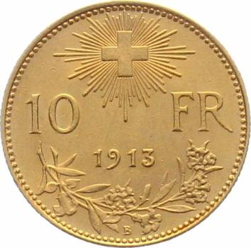 Preview: 10 Franken 1913 B - Vreneli