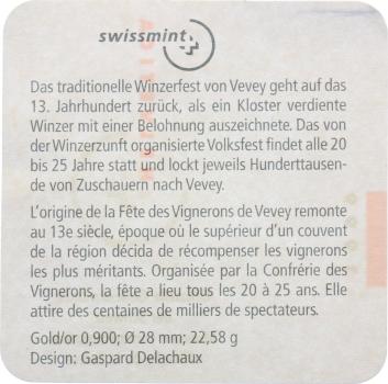Preview: 100 Franken 1999 B - Vete des Vignerons