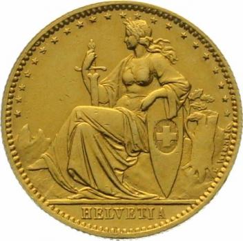 20 Franken 1873 2 Punkt - Probe
