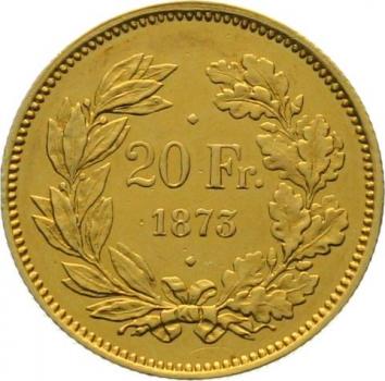 Preview: 20 Franken 1873 2 Punkt - Probe