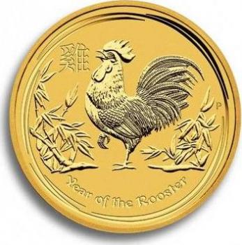 Australien 15 Dollars 2017 Jahr des Hahnes - 1/10 Unze Feingold