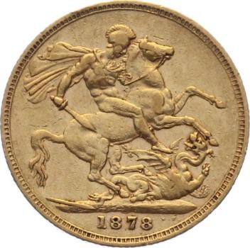 Preview: Australien 1 Sovereign 1878 M – Königin Victoria