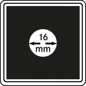 Münzenkapsel "Carrée" 16 mm | 4er Pack