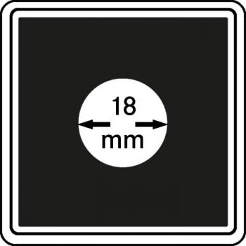 Münzenkapsel "Carrée" 18 mm | 4er Pack