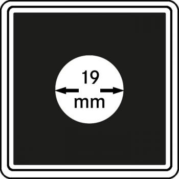 Münzenkapsel "Carrée" 19 mm | 4er Pack