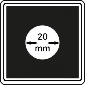 Münzenkapsel "Carrée" 20 mm | 4er Pack