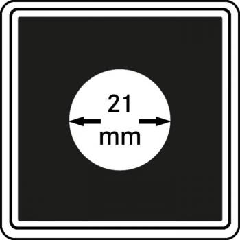 Münzenkapsel "Carrée" 21 mm | 4er Pack