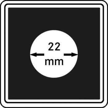 Münzenkapsel "Carrée" 22 mm | 4er Pack