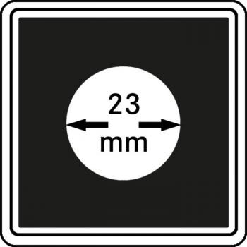 Münzenkapsel "Carrée" 23 mm | 4er Pack