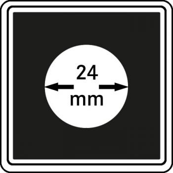 Münzenkapsel "Carrée" 24 mm | 4er Pack