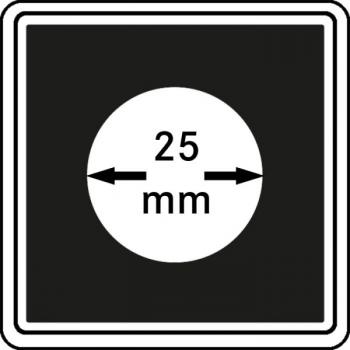 Münzenkapsel "Carrée" 25 mm | 4er Pack