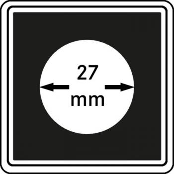 Münzenkapsel "Carrée" 27 mm | 4er Pack