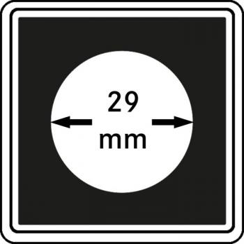 Münzenkapsel "Carrée" 29 mm | 4er Pack