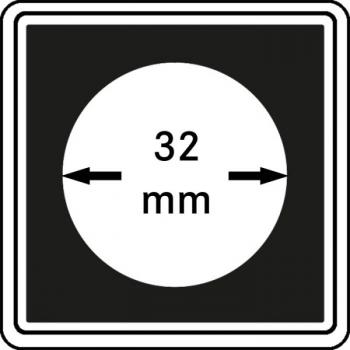 Münzenkapsel "Carrée" 32 mm | 4er Pack