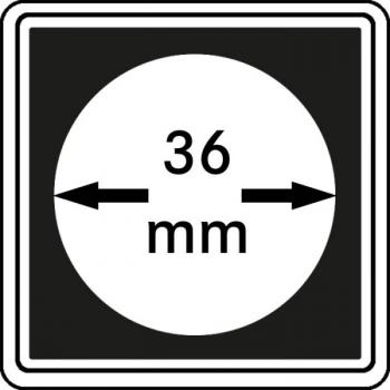 Münzenkapsel "Carrée" 36 mm | 4er Pack