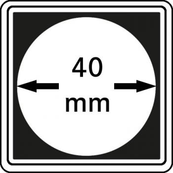 Münzenkapsel "Carrée" 40 mm | 4er Pack