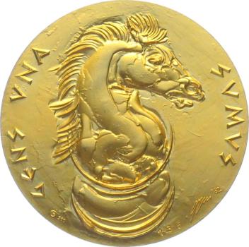 Preview: 1982 Hans Erni | Schacholympiade Luzern - 3er Set Gold & Silber & Bronce