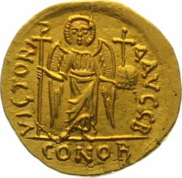 Preview: Byzanz, Solidus des Mauricius Tiberius 583-602