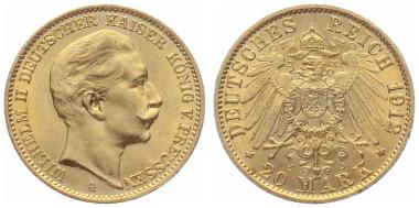 Preview: Preussen 20 Mark 1912 A - Wilhelm II.