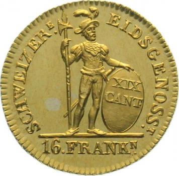 Preview: Solothurn 16 Franken 1813 (Duplone)