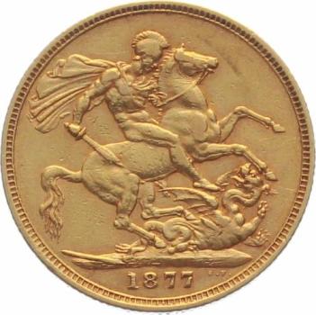 Preview: Australien 1 Sovereign 1877 M - Königin Viktoria