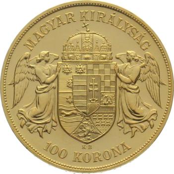 Preview: Ungarn 100 Korona 1908 KB - Stehender Kaiser