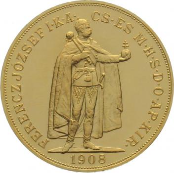 Ungarn 100 Korona 1908 KB - Stehender Kaiser