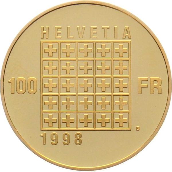 100 Franken 1998 B - 200 Jahre Helvetische Republik