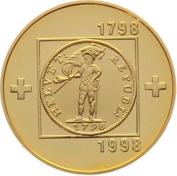 100 Franken 1998 B - 200 Jahre Helvetische Republik