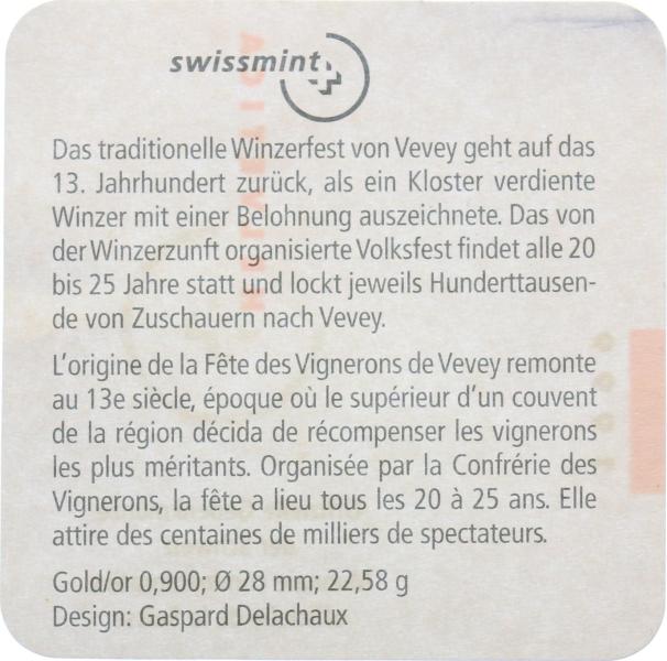 100 Franken 1999 B - Vete des Vignerons
