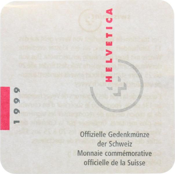 100 Franken 1999 B - Vete des Vignerons