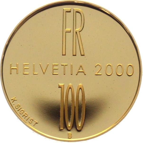 100 Franken 2000 B - Messias