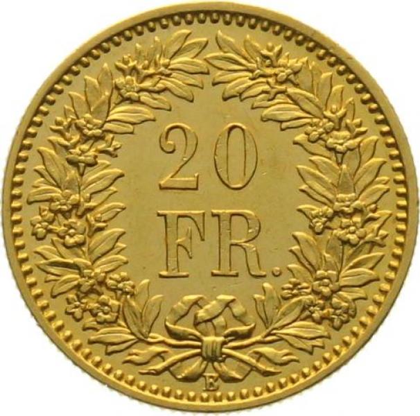 20 Franken 1871 B Wappen - Probe