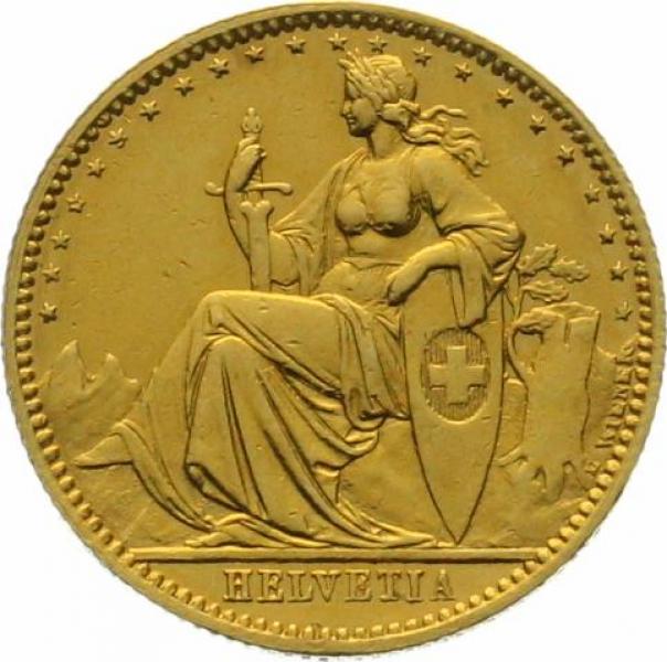 20 Franken 1873 2 Punkt - Probe