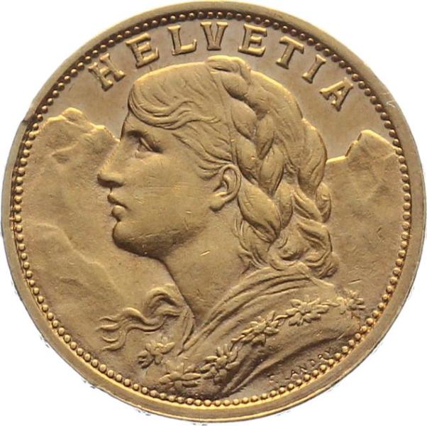 20 Franken 1906 B - Vreneli RAR