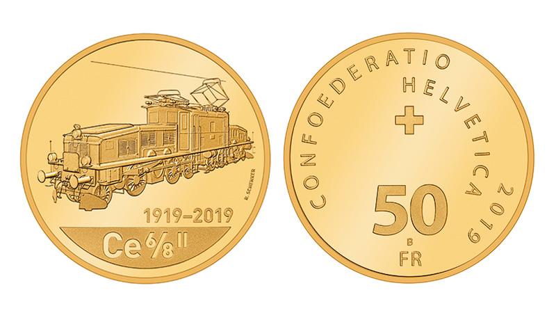 50 Franken 2019 Krokodil Lokomotive