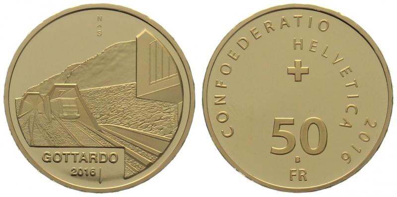 50 Franken 2016 Gottardo 2016