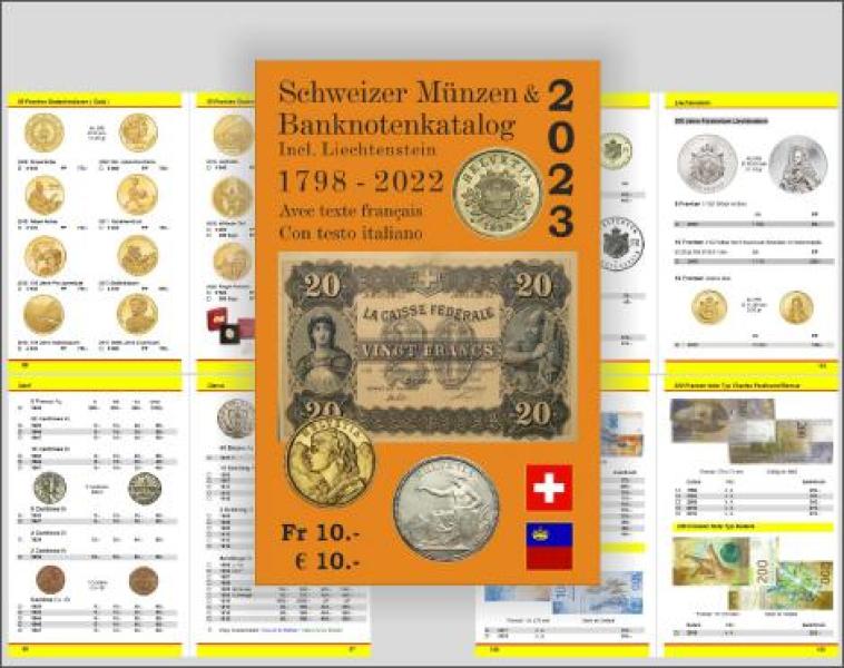 Schweizer Münzen und Banknotenkatalog 2023