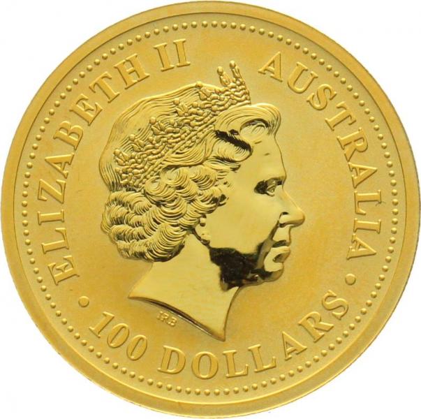 Australien 100 Dollars Lunar I - 1 Unze Feingold