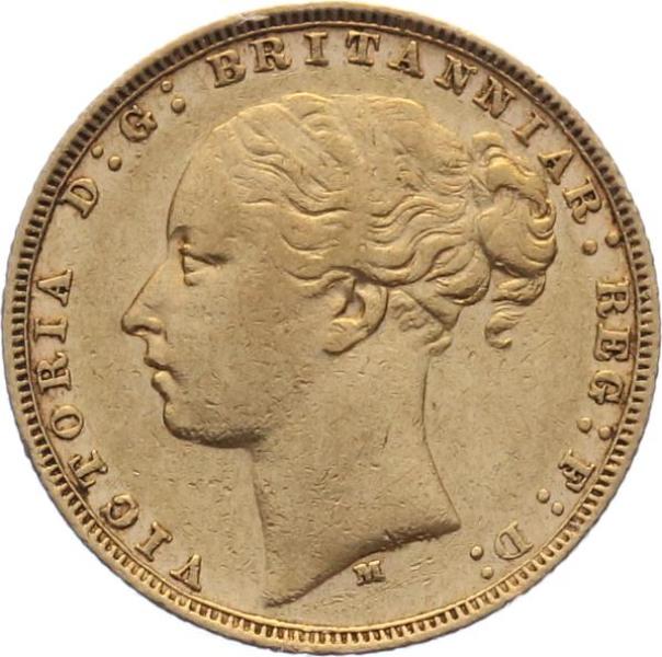 Australien 1 Sovereign 1878 M – Königin Victoria