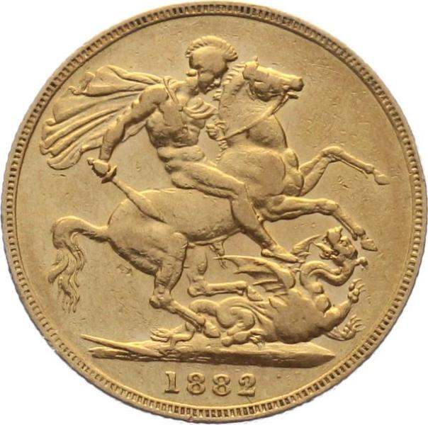 Australien 1 Sovereign 1882 M – Victoria – Gold – Melbourne