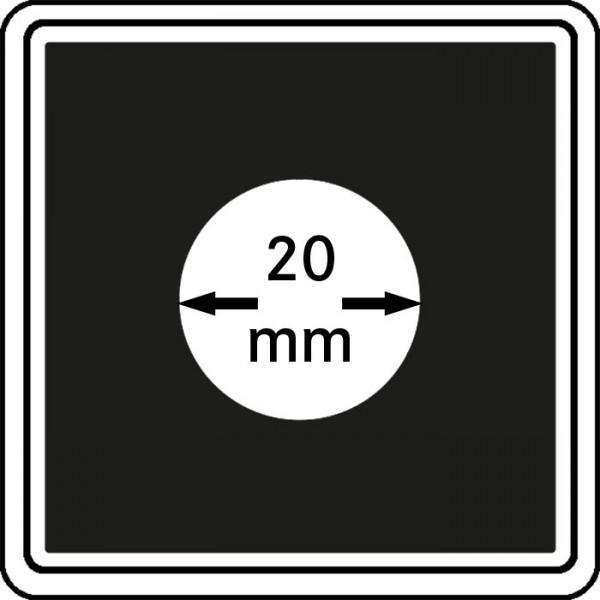 Münzenkapsel "Carrée" 20 mm | 4er Pack