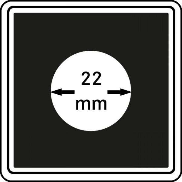 Münzenkapsel "Carrée" 22 mm | 4er Pack