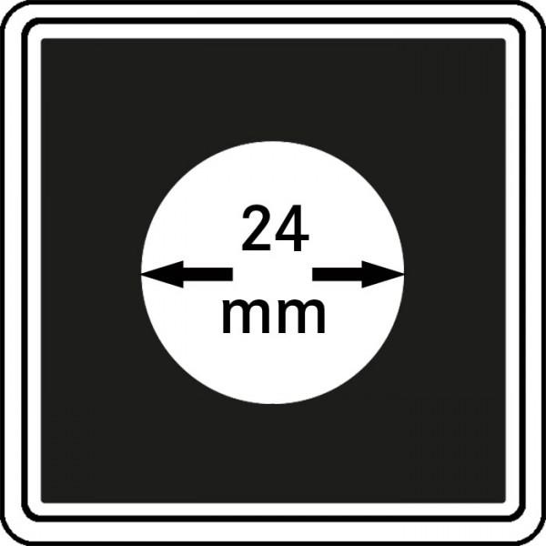 Münzenkapsel "Carrée" 24 mm | 4er Pack