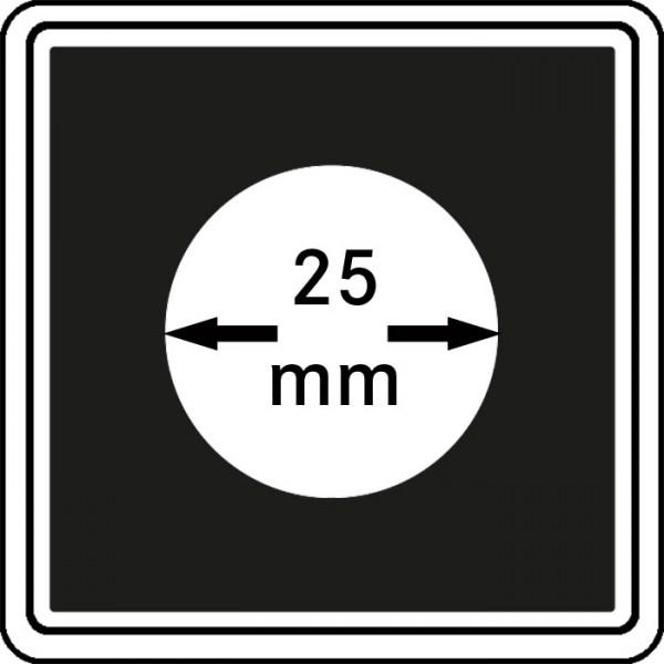 Münzenkapsel "Carrée" 25 mm | 4er Pack